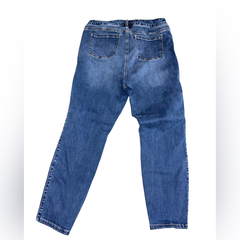 Torrid Trio Fit Skinny Jeans Size 18R Medium Wash Stretch Denim - Picture 3 of 9